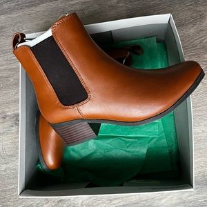 Cognac Leather Boot